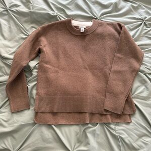 L.L. Bean Women's Light Brown Crew Neck Sweater